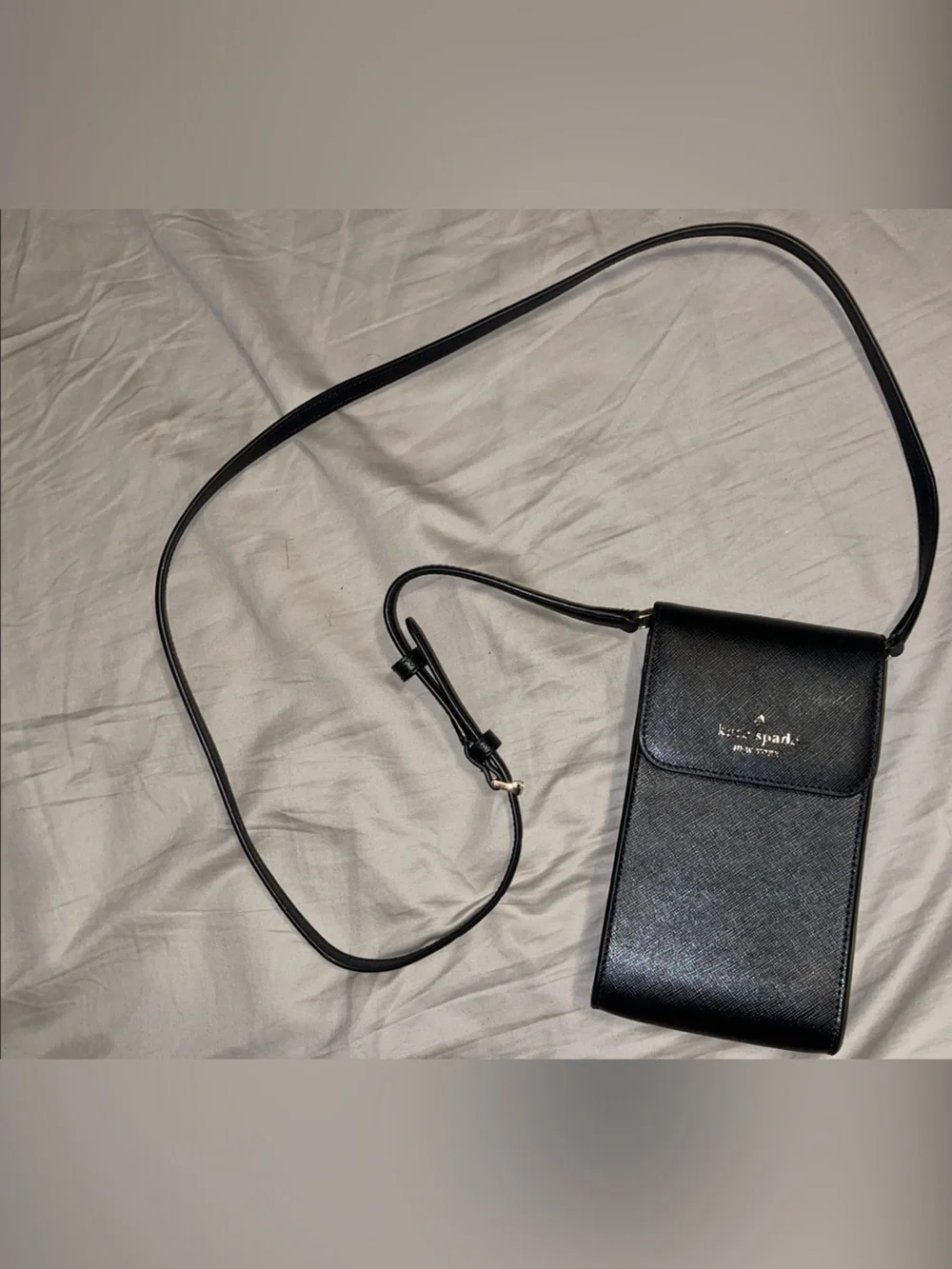 NWOT Kate Spade Madison Saffiano Leather Phone Crossbody Black KC592
